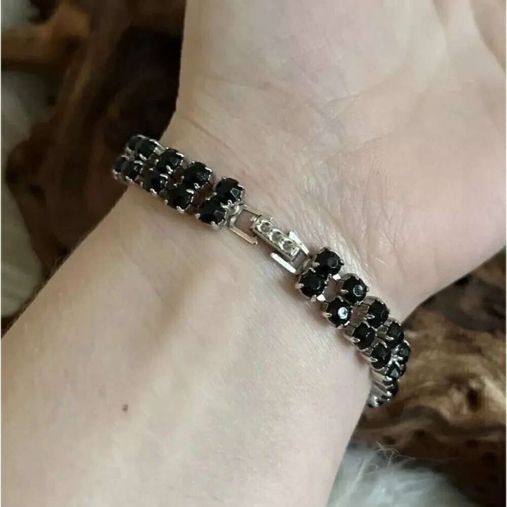 Vintage Kramer Signed Tennis Bracelet 7